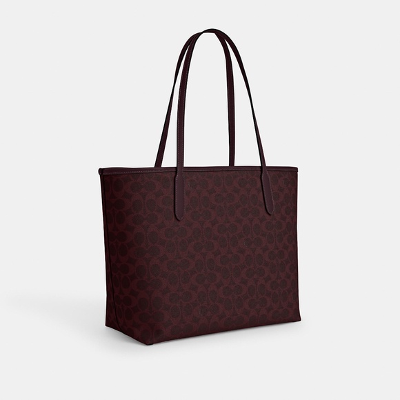 NWT coach City Tote Bag In Signature Canvas - Picture 4 of 7